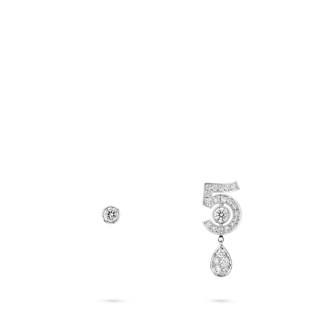 Eternal N°5 asymmetrical transformable earrings