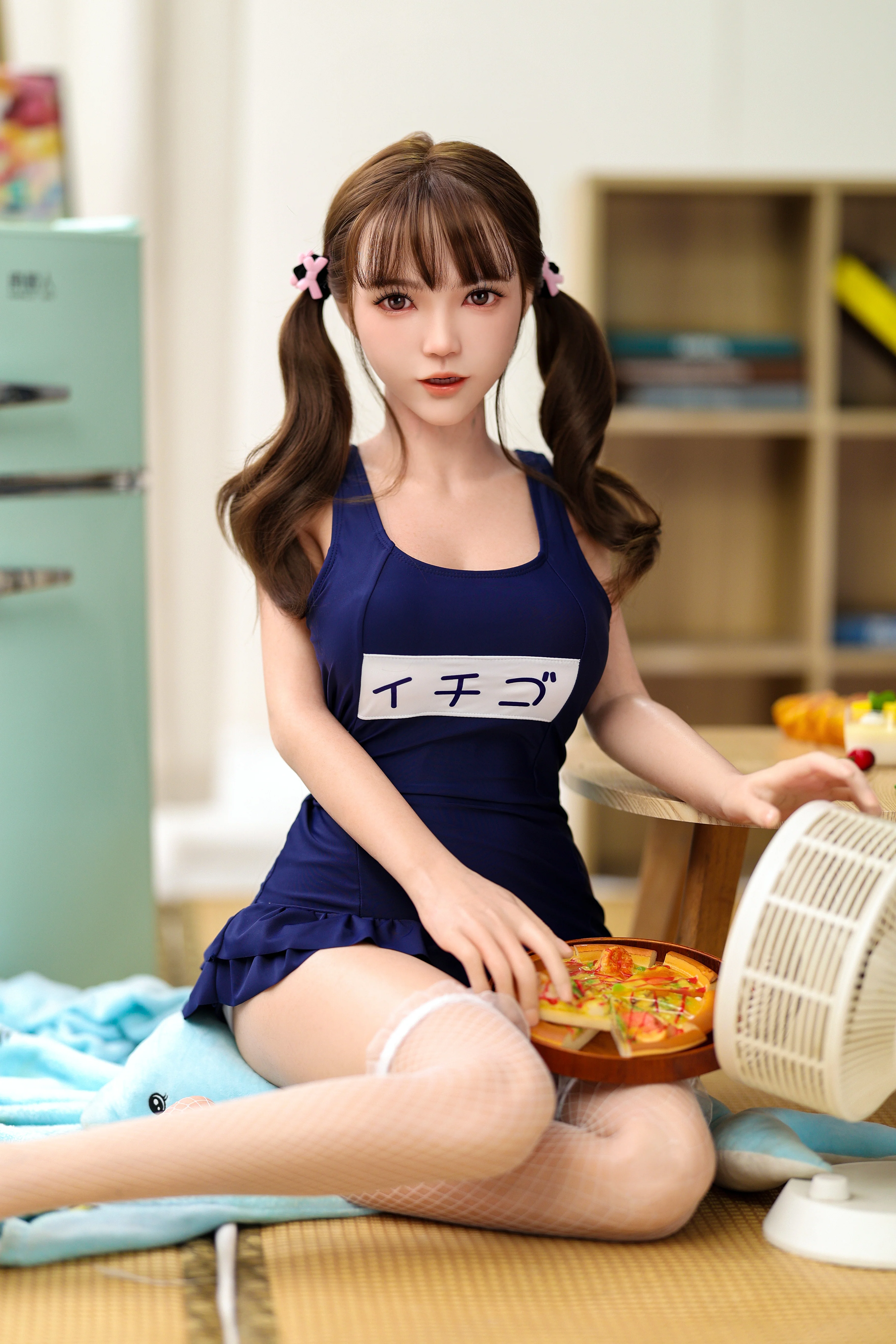 US Stock - Luneth 4.92ft/ 150cm #K170 ROS Head Full Silicone Medium Tits Lightweight Real-life  Blowjob Sex Doll