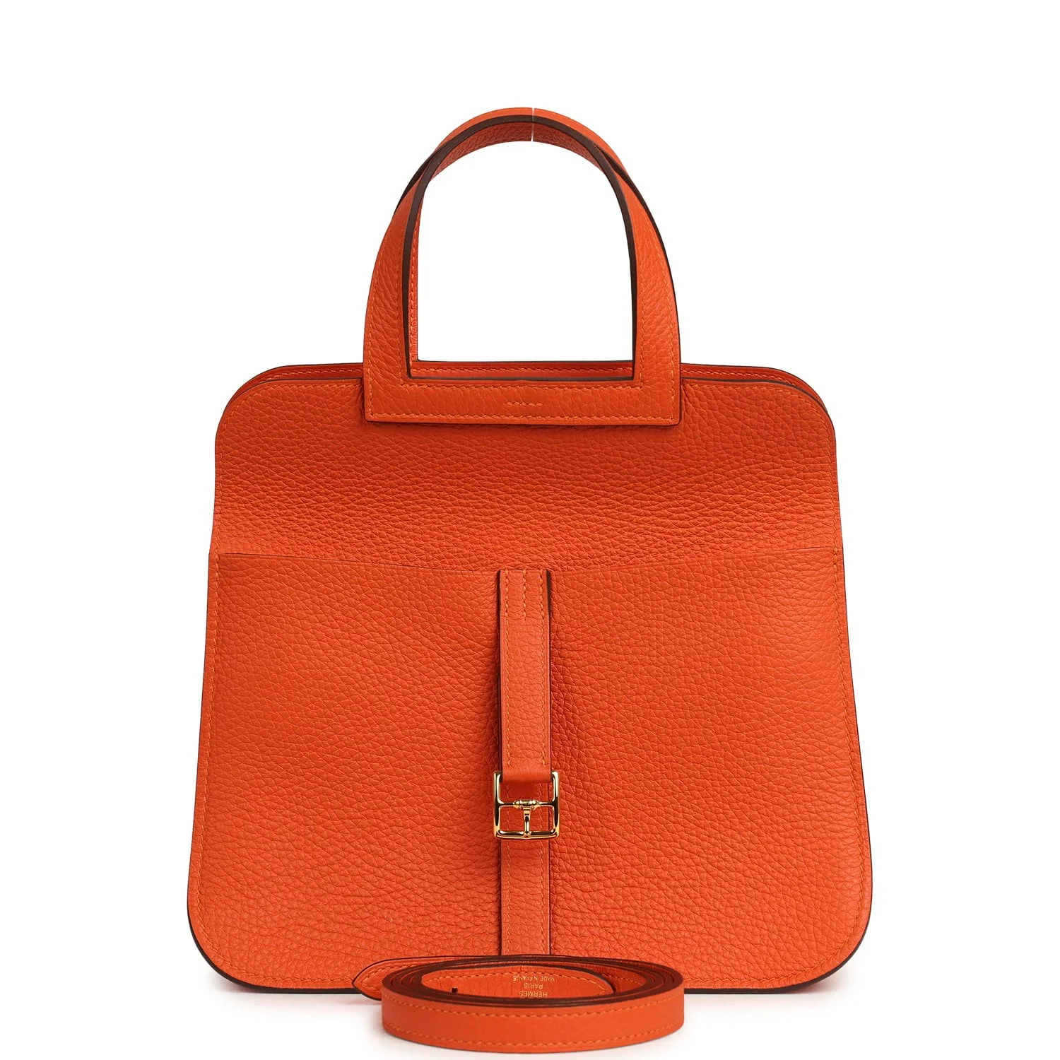 Hermes Halzan 25 Feu Clemence Gold Hardware