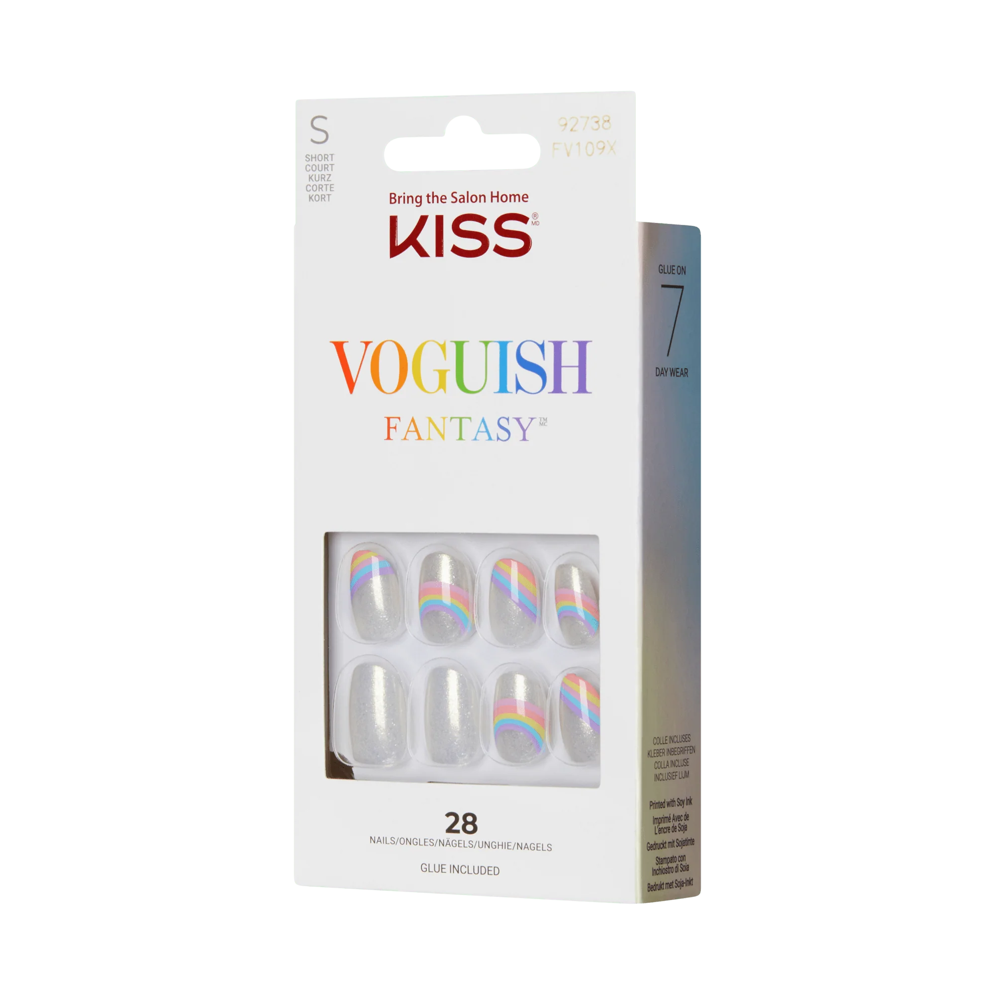 KISS Voguish Fantasy Press On Glue Nails - Dignity