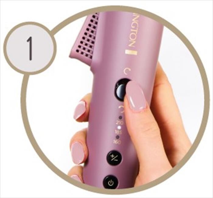 REMINGTON - Ferro Arricciacapelli Rotante AIRVive CI8930-rosa malva