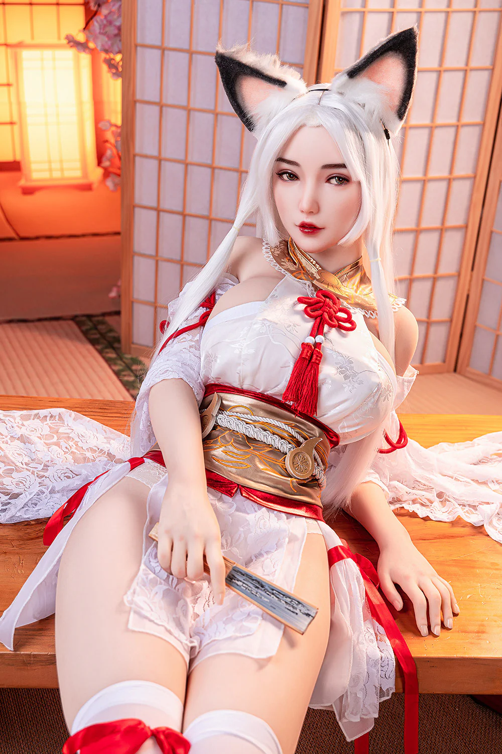 Megan 5ft25 / 160cm #60 Silicone Head + TPE Body Big Boobs Japan Anime Catgirl Hentai Sex Doll