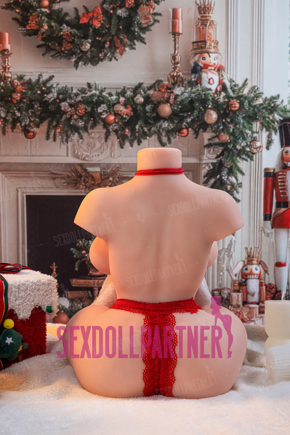Ivey 1ft1 /33.5cm Full TPE Christmas Gift Small Boobs Female Half Body Sex Doll Masturbator For Men