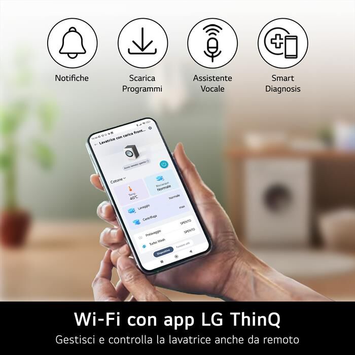 LG - Lavatrice AI DD F4X7011TWB 11 Kg Classe A-Ivory White