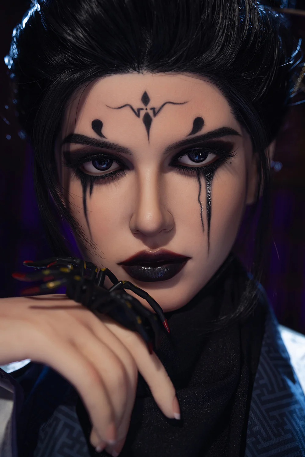 US Stock - 5ft38/ 164cm S5 Myka Full Silicone  Most Realistic Scary Hentai Sex Doll Halloween Free Second Head
