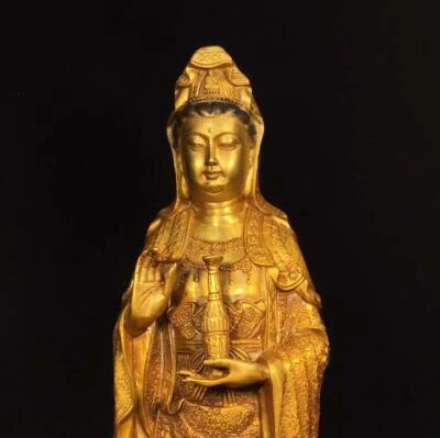 62CM Old Chinese Bronze Statue Buddha N1675