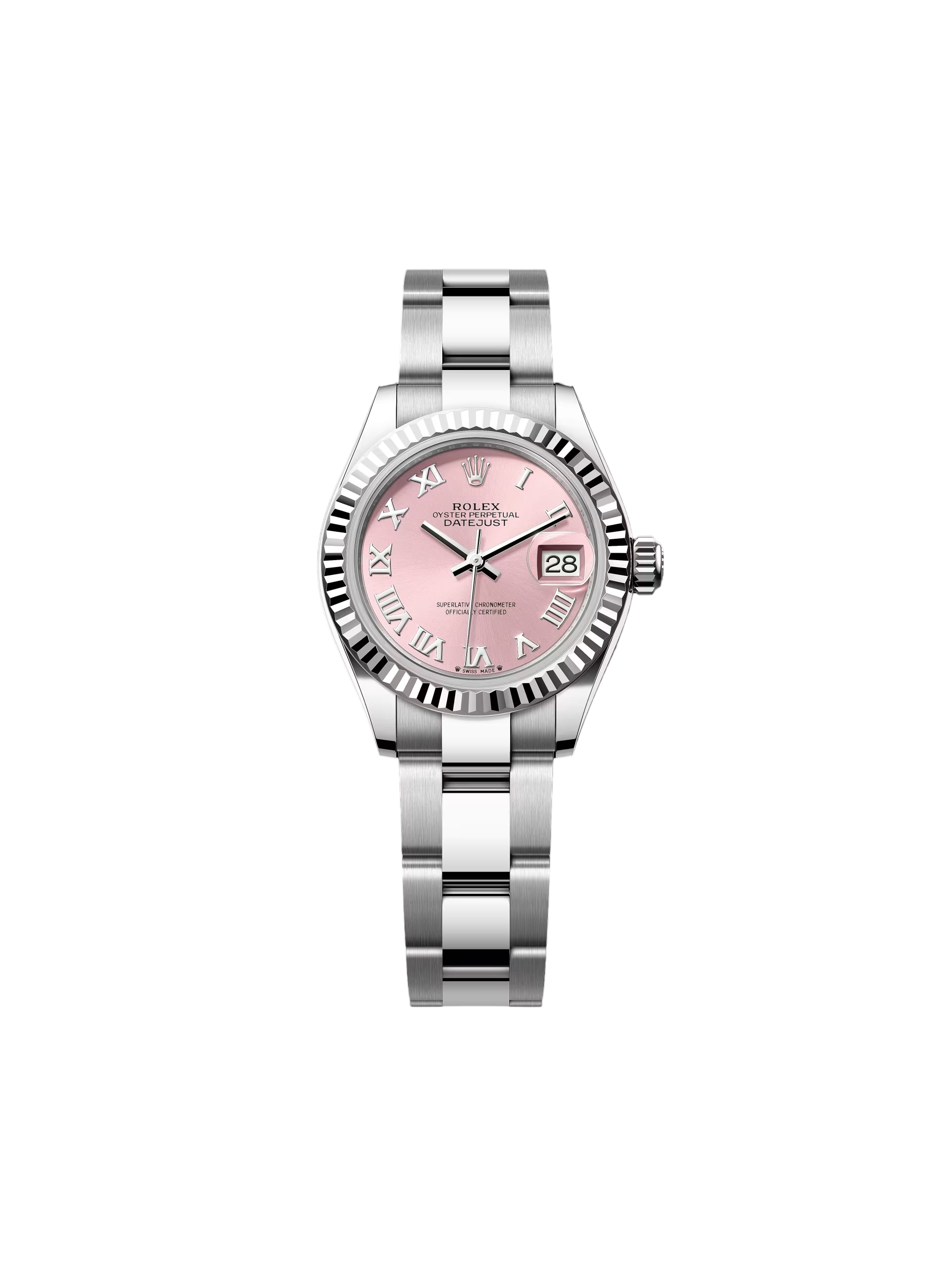 RLX Lady-Datejust 31mm 279174 Pink Roman Dial Oyster Bracelet