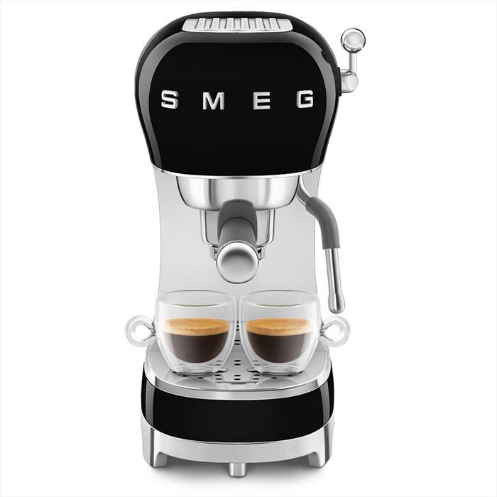 SMEG - Macchina da Caffè Espresso 50's Style - ECF02BLEU-Nero LUCIDO