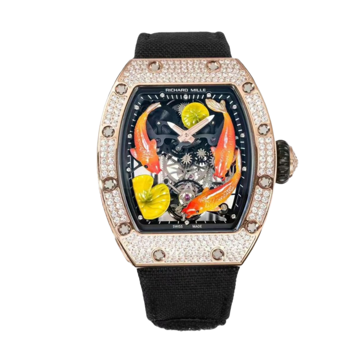 【7A Quality】Replica Richard Mille RM S10 Koi Tourbillon Watch - Limited Edition Men’s Fake Tourbillon Timepiece
