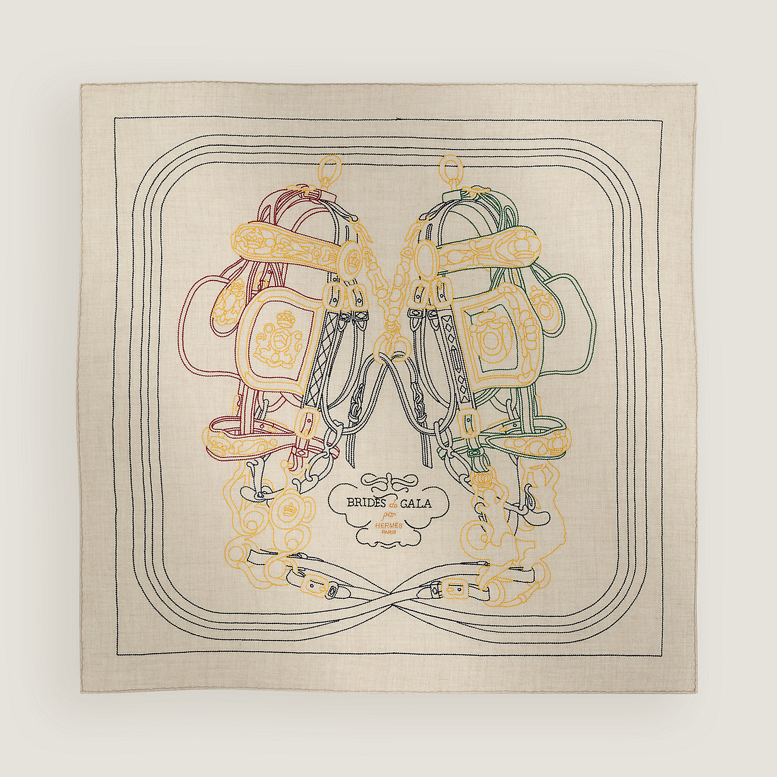Brides de Gala Brode au Fil scarf 90