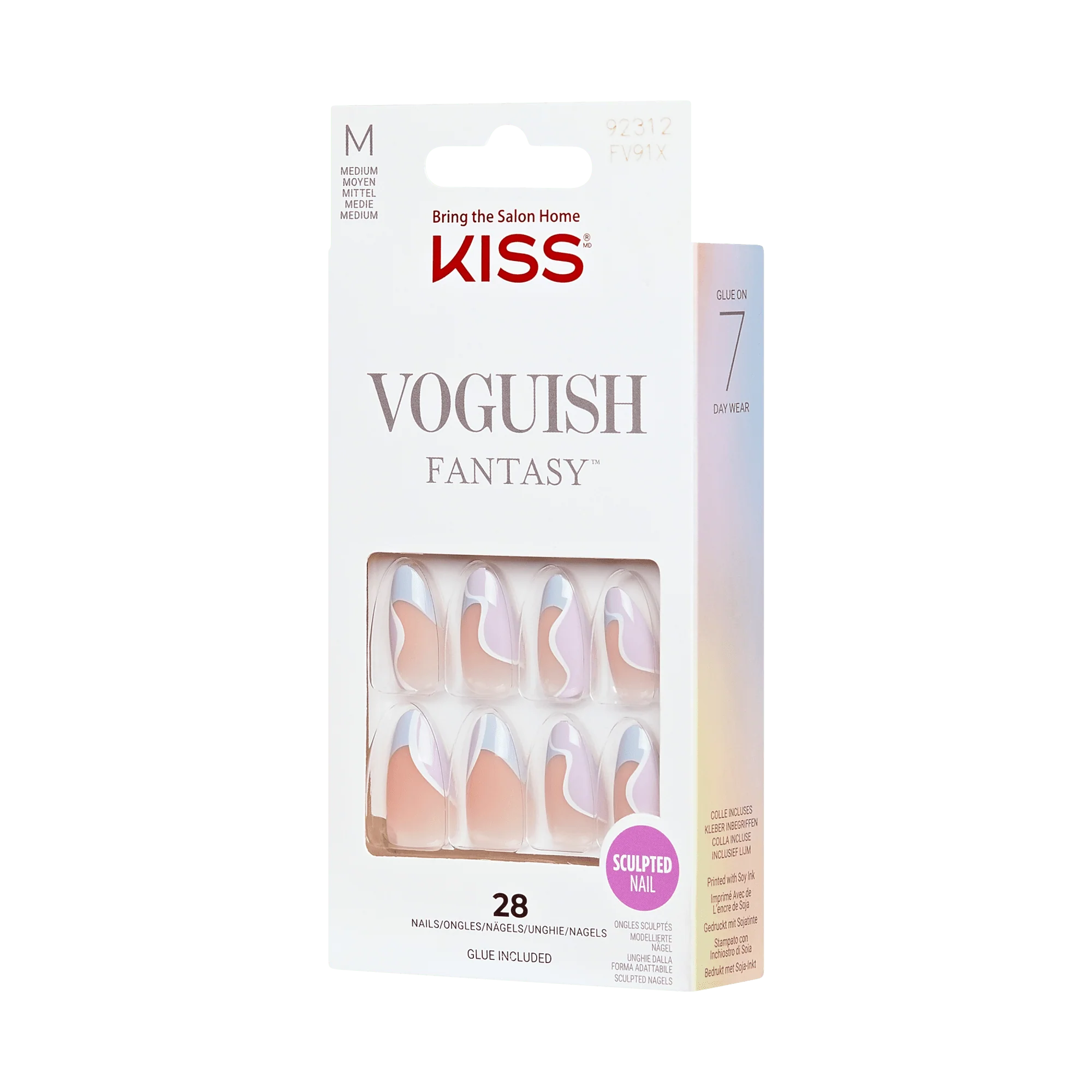 KISS Voguish Fantasy Press On Glue Nails - Causal Tuesday