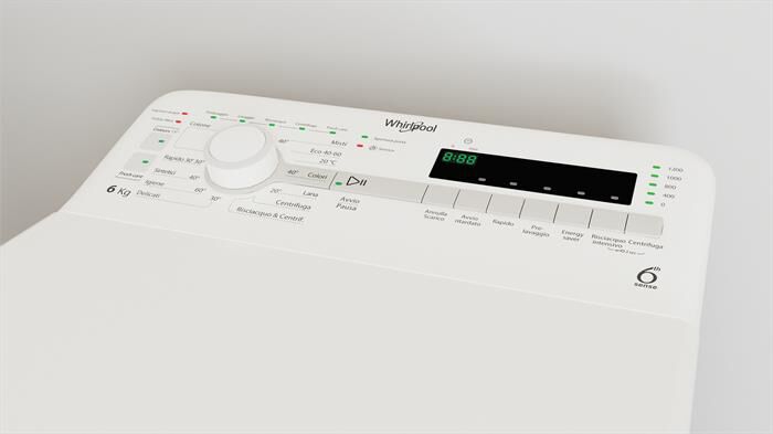 WHIRLPOOL - Lavatrice carica dall'alto TDLR 6240S IT Classe C-Bianco