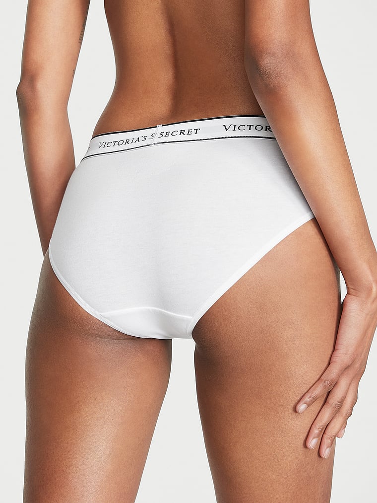Cotton Logo Cotton Hiphugger Panty Smooth