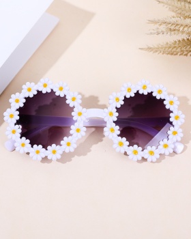 Petal round frame glasses flowers child Sunglasses