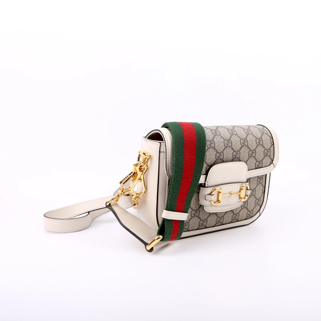GUCCI 658574 1955 Horsebit Mini Bag White