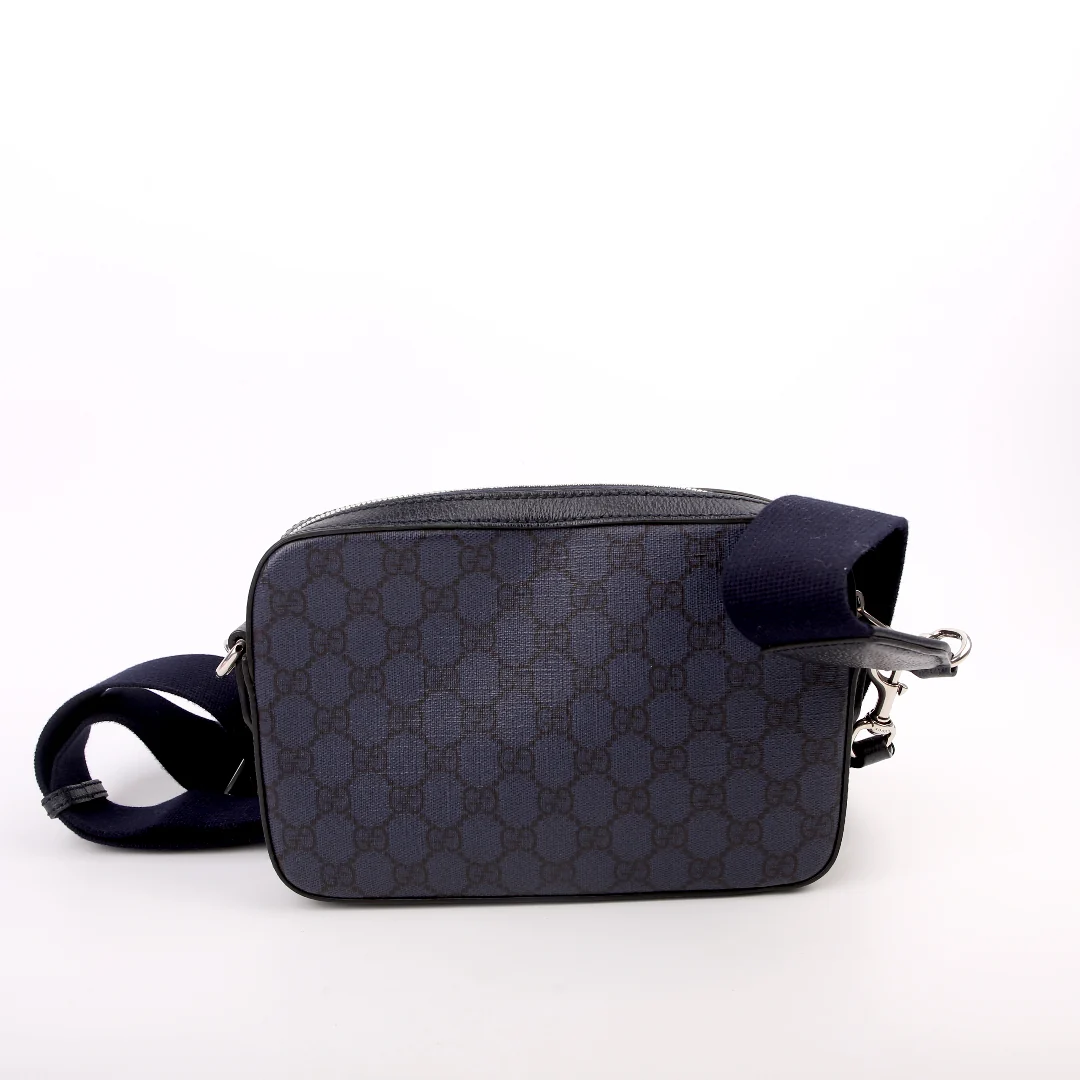 699439 GG Supreme Ophidia Wristlet Crossbody Blue