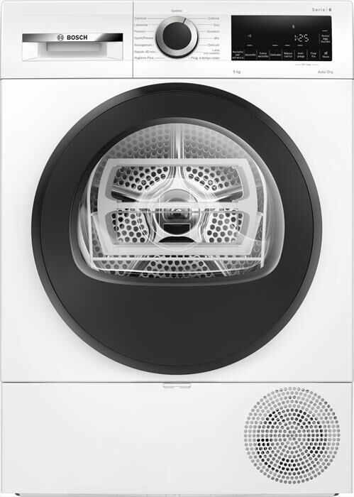 BOSCH - Asciugatrice Serie 6 WQG243D9IT 9Kg Classe C-Bianco