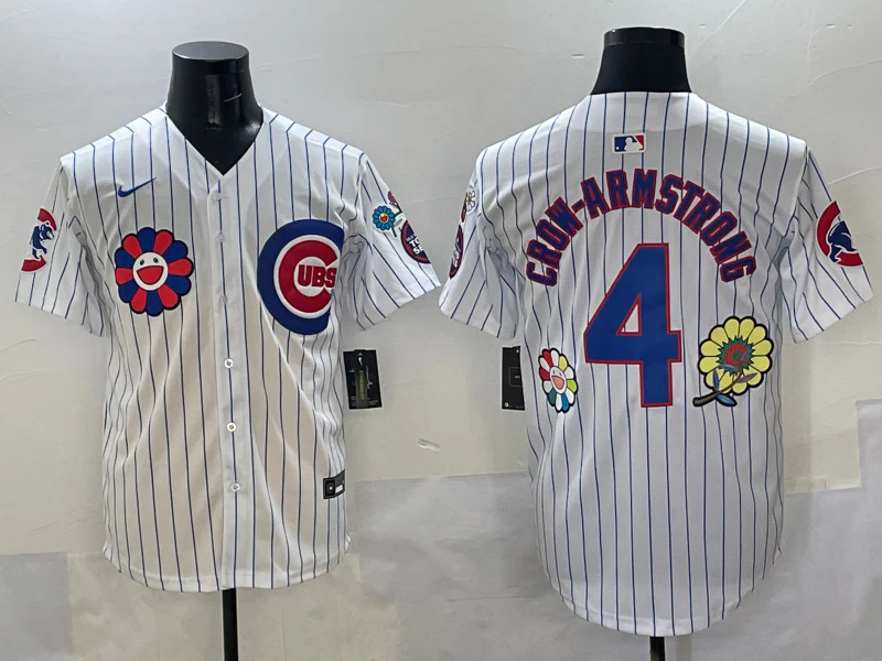Men's Chicago Cubs Pete Crow-Armstrong #4 White Player Jersey