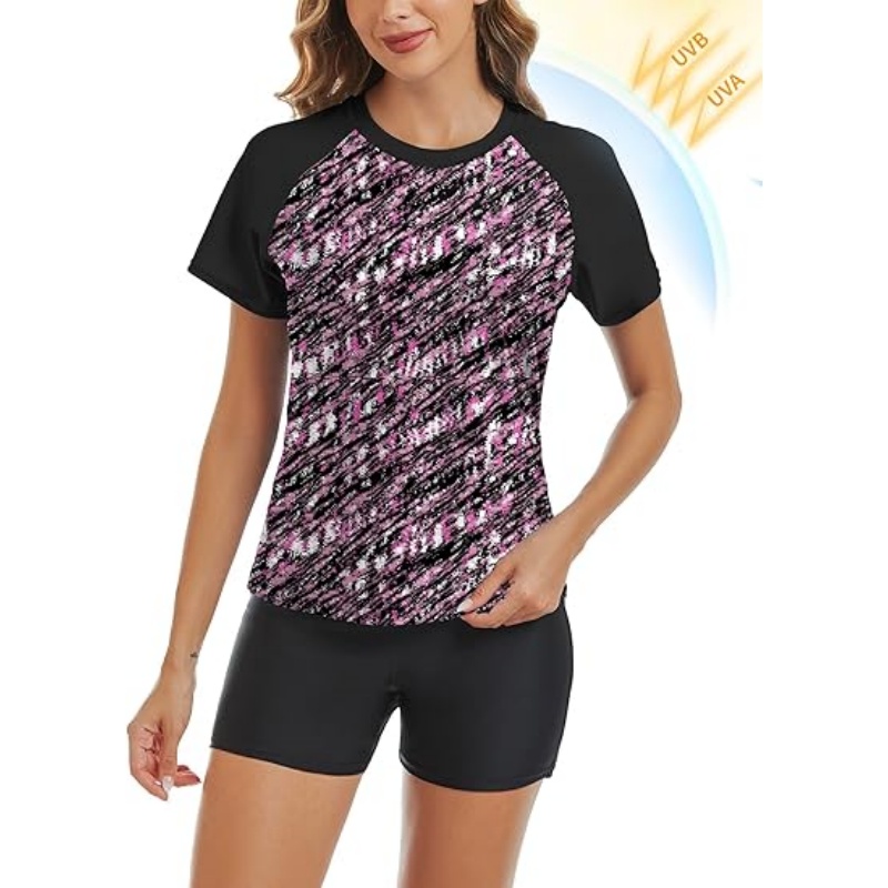 Women's 2 Piece Rash Guard Short