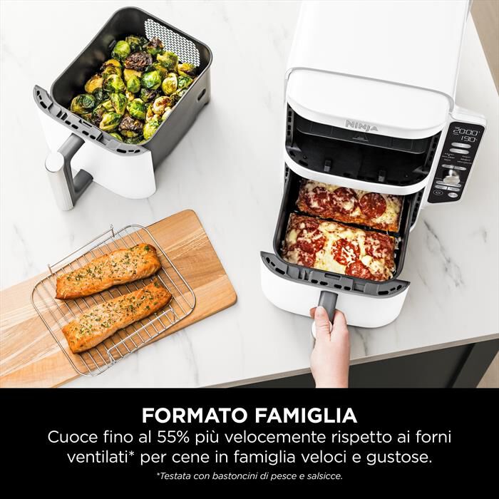 NINJA - FRIGGITRICE ARIA DOUBLESTACK 9,5 L SL400EUWH-Bianco