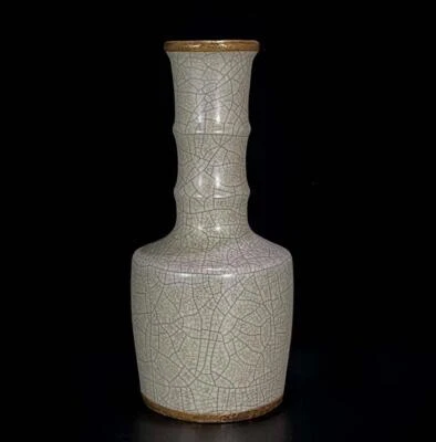 Old Chinese Ge Yao Ge Kiln Vase Gilding Mouth N26