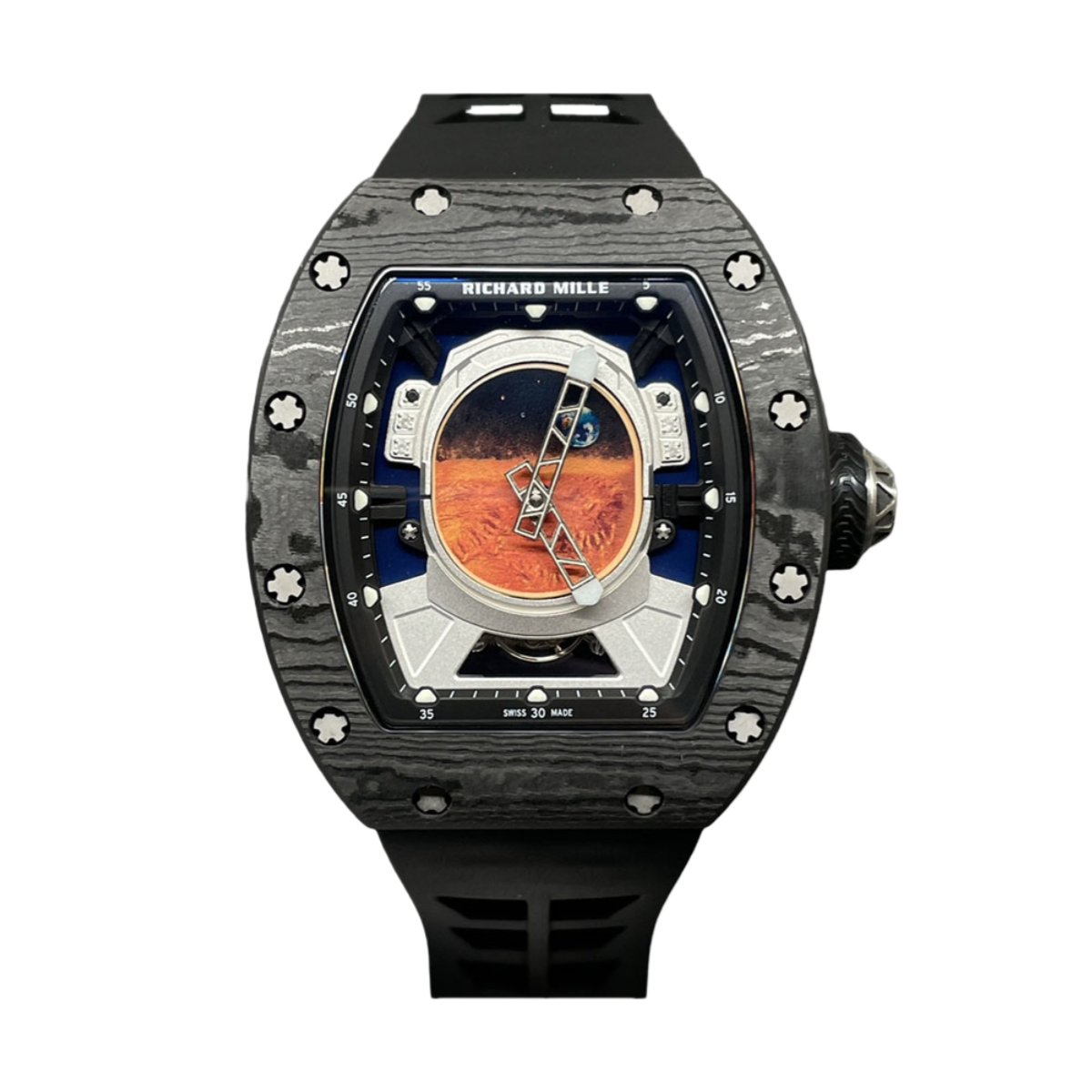 【7A Quality】Replica Richard Mille RM 52-05 Tourbillon Pharrell Williams Men's Watch – Carbon Case
