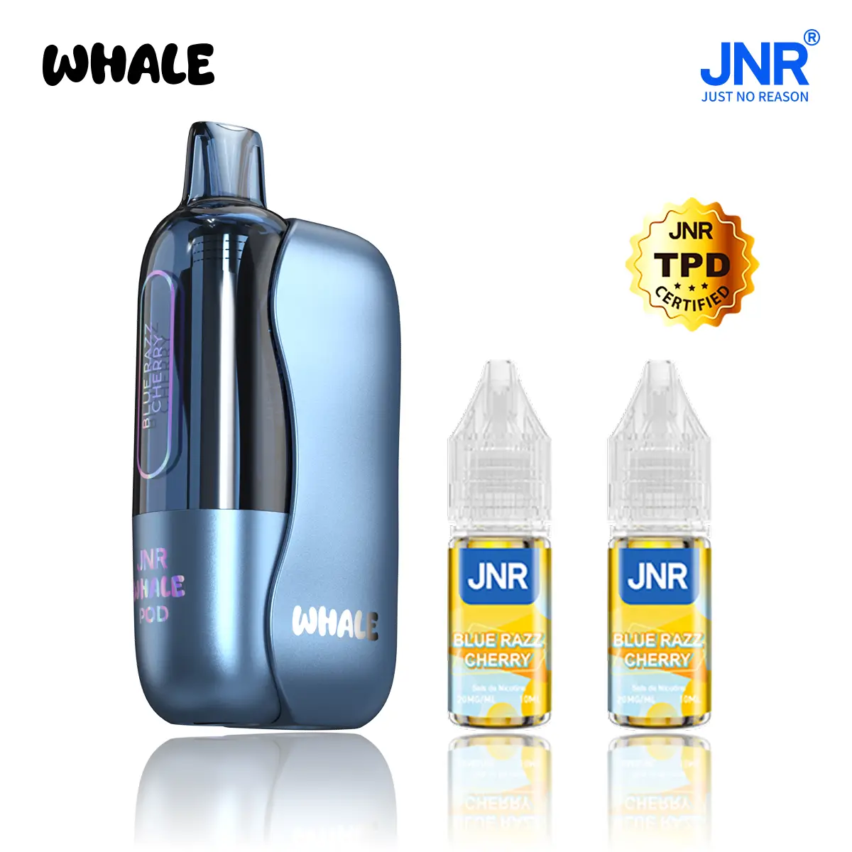 JNR Whale 38K Puffs - Kit Pod Pré-rempli et Rechargeable - JNR VIP