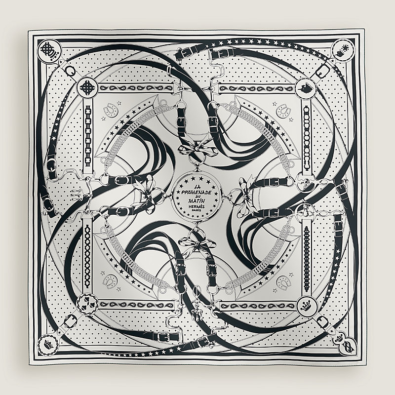 La Promenade du Matin Bandana double face scarf 140