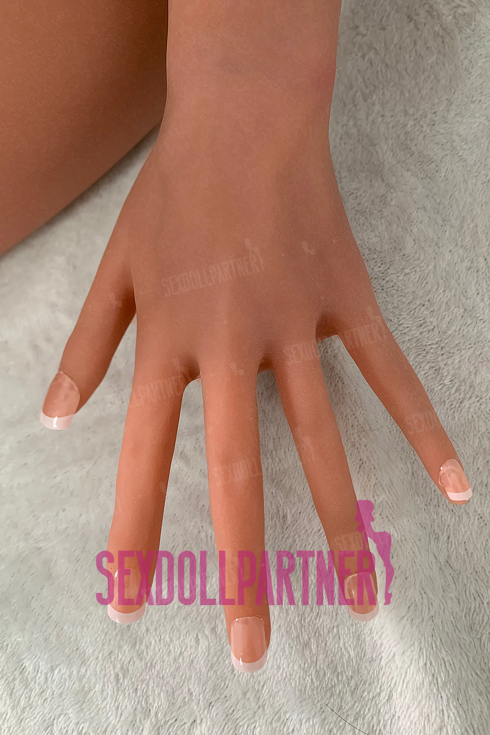 US Stock - RIDMII Unique Design 5ft45/ 166cm #864E Abella Blowjob ROS Soft Silicone Head + TPE Body Big Tits Brown Sex Doll