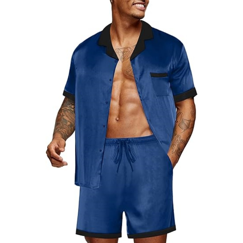 Men Satin Silk Pajamas