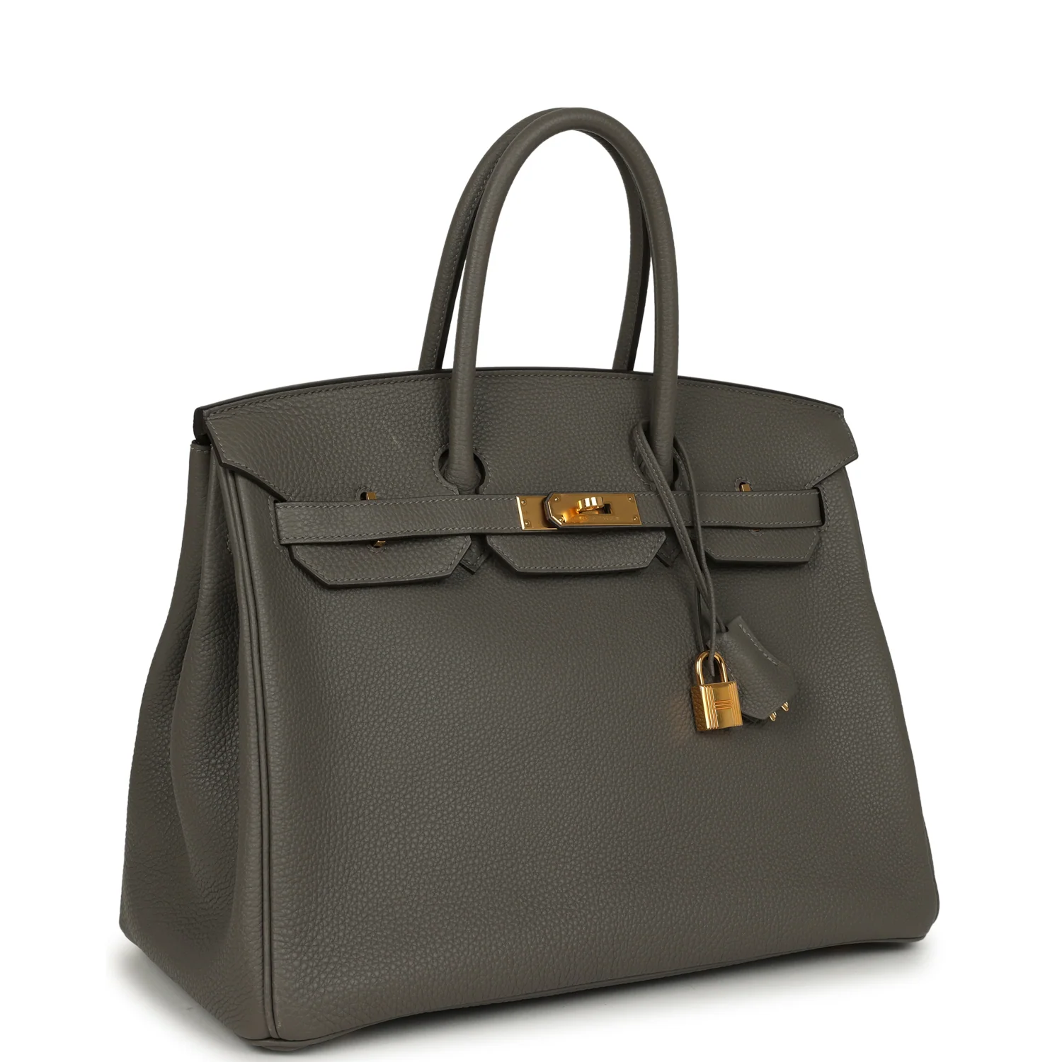 HERMÈS Birkin 35 Gris Meyer Togo Palladium Hardware