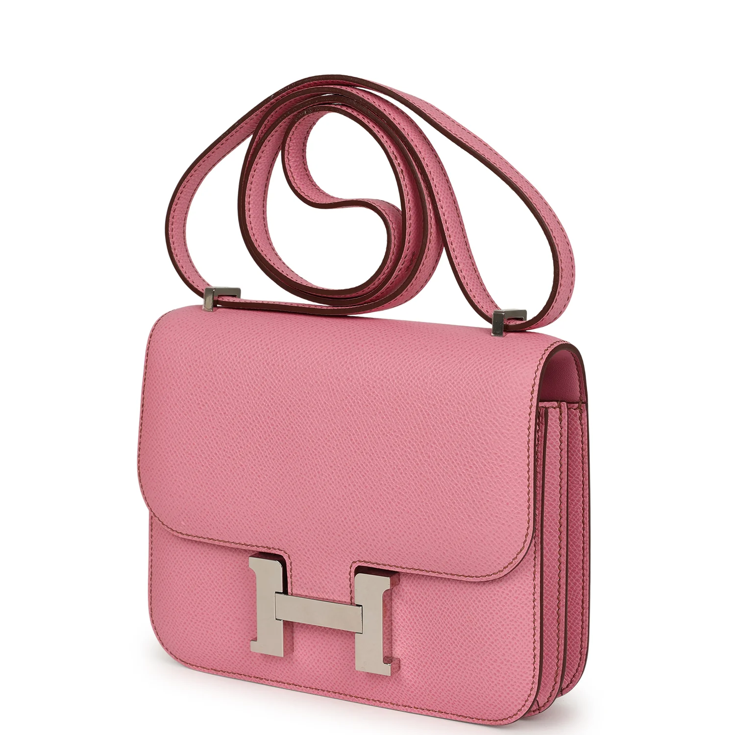 Hermes Constance 18 Bubblegum Epsom Palladium Hardware