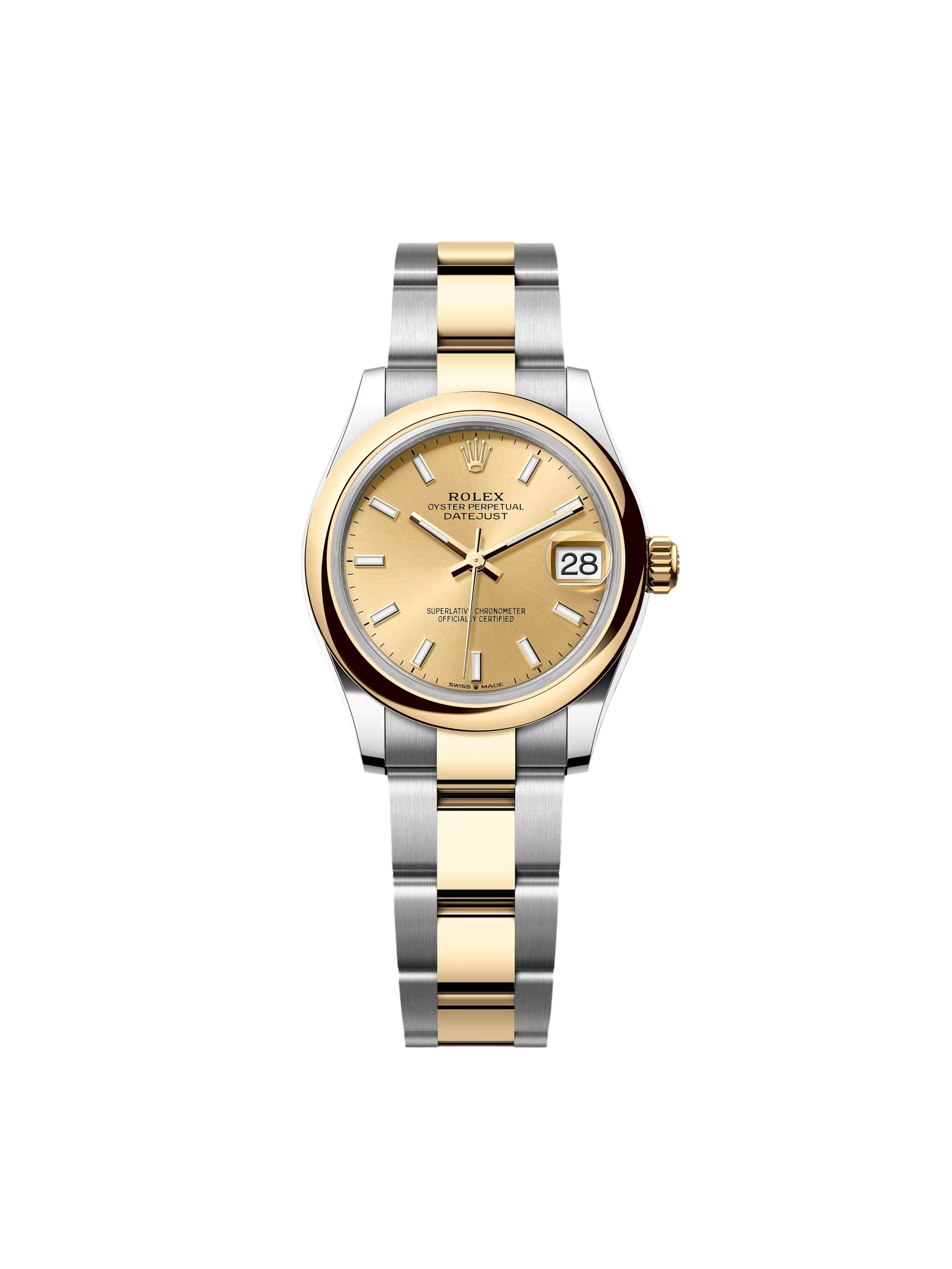 RLX Datejust m278243-0013/0014  31mm Champagne Dial Yellow Rolesor Oyster Watch