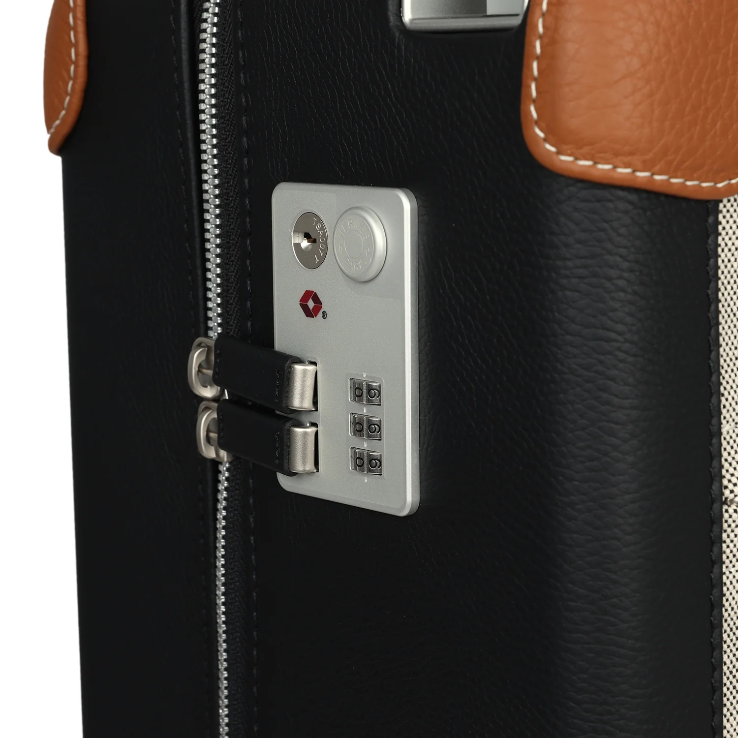 Hermes R.M.S. Cabine Rolling Suitcase Écru, Black Plume H Canvas, Fauve, Black Régate Palladium Hardware