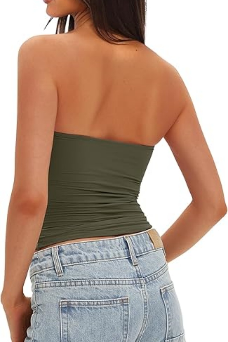 ELOWENA Womens Padded Tube Tops Bulit in Bra