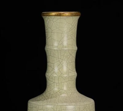 24CM Old Chinese Ge Yao Ge Kiln Vase N561