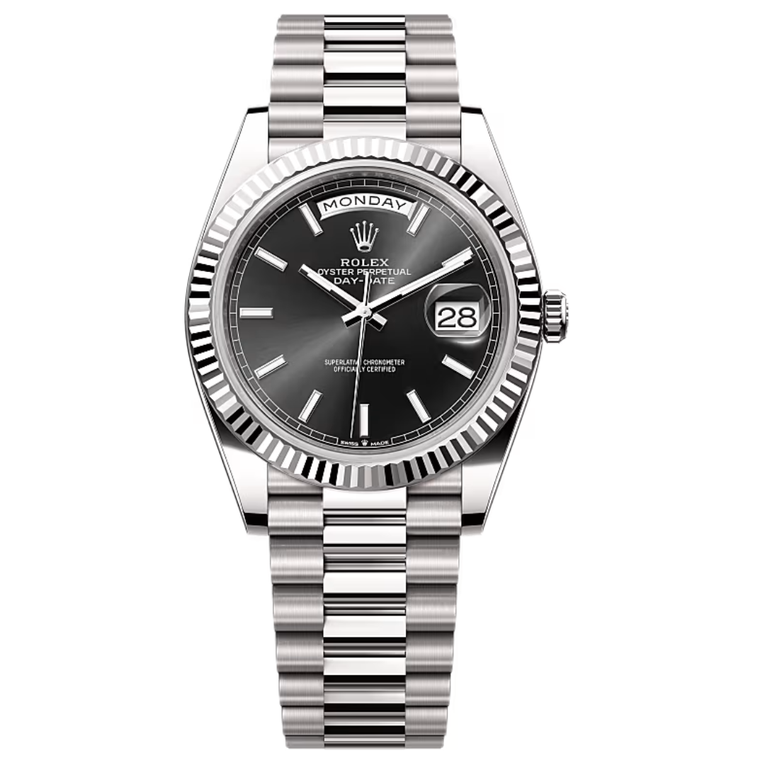 ROLEX Day-Date Oyster, 40 mm, white gold Model No. 228239-0004