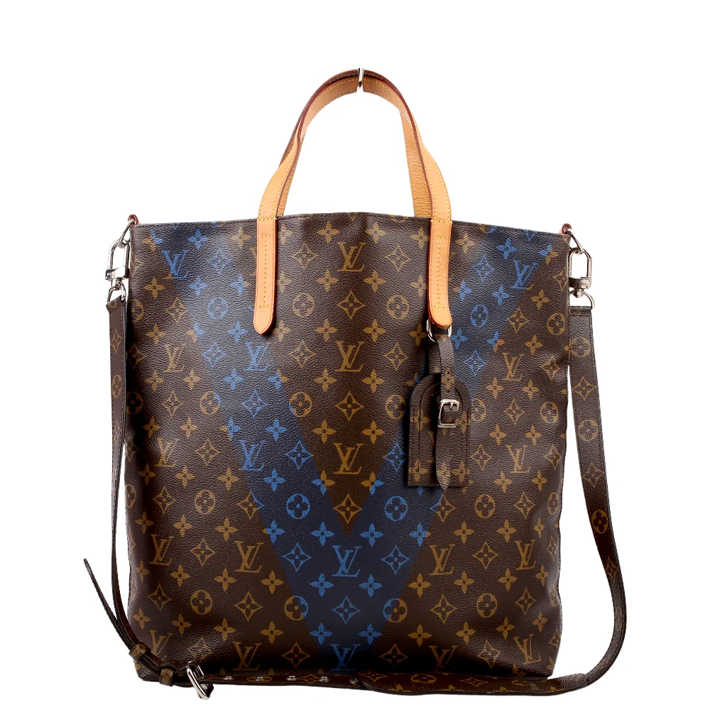 LOUIS VUITTON Cabas Jour Tote Monogram Blue