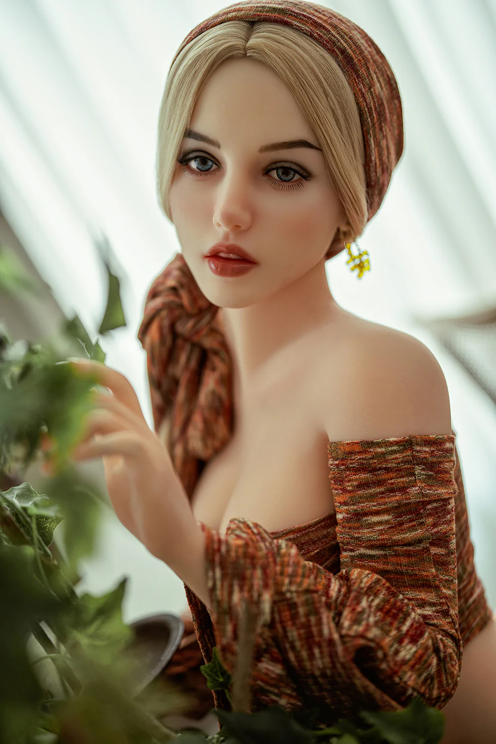 Brea 4.99ft/ 152cm #319 Head TPE Medium breasts Real-Size Blonde Lady Custom Sex Doll