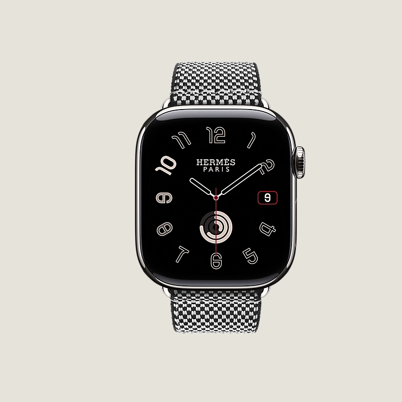 Series 11 case & Band Apple Watch Hermès Single Tour 42 mm Toile H