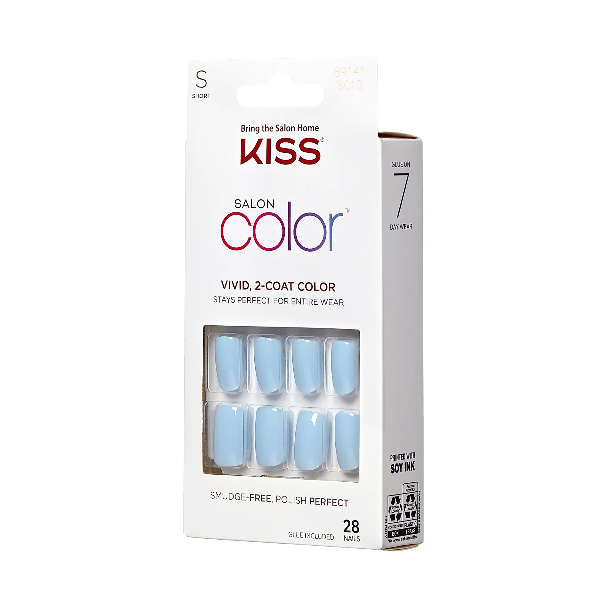 KISS Salon Color Press On Glue Nails - Love Again
