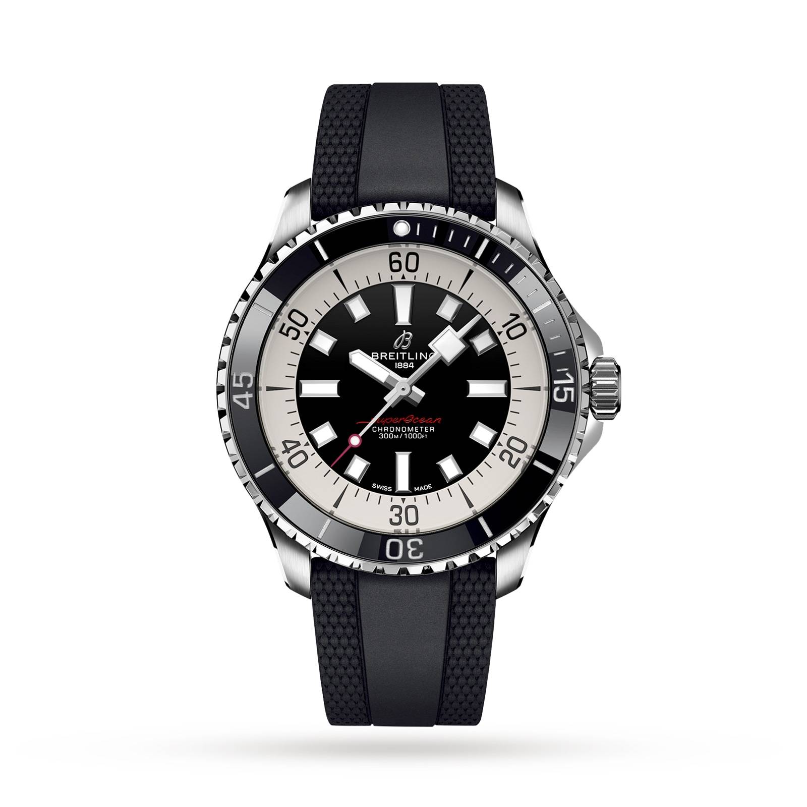 Breitling Superocean 44mm Mens Watch Black Rubber-P17532114