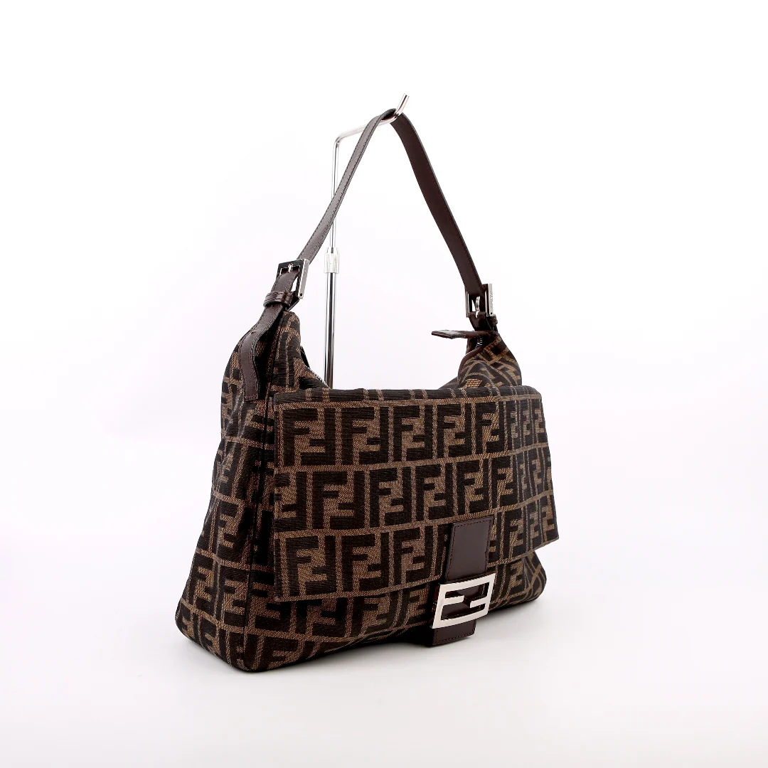 FENDI Zucca Mamma Large Baguette Brown