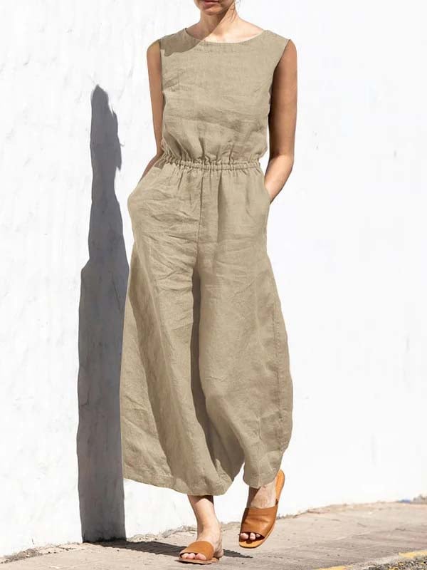 Sleeveless Fashion Casual Temperament Jumpsuit