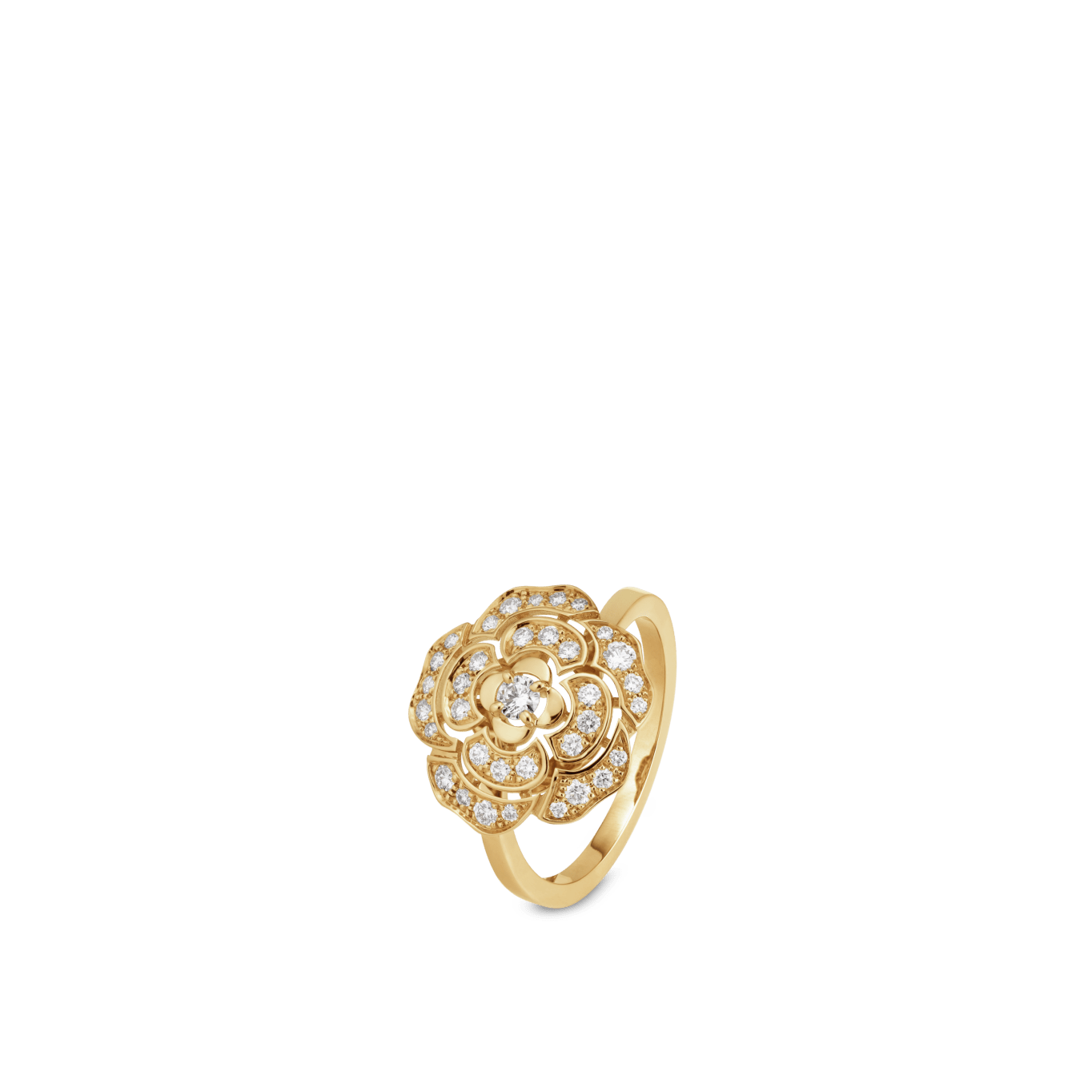 Bouton de Camélia ring