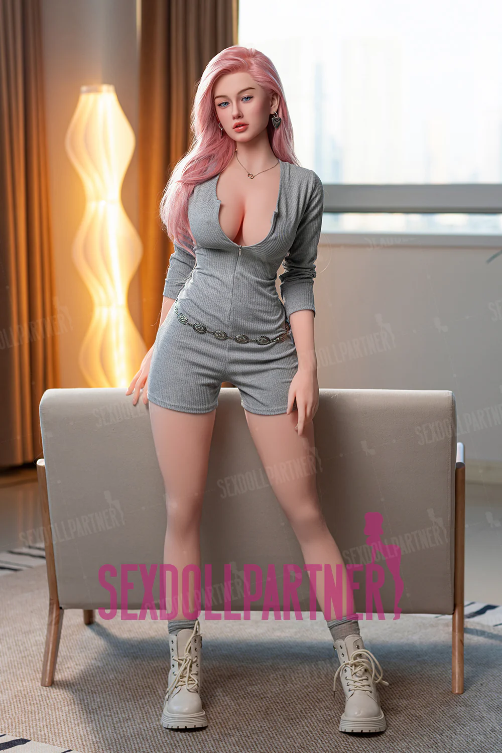 US Stock - YAMIEE Zia 5ft35 /163cm Unique Design SNK14 Silicone Head Sex Doll TPE Body Real-looking Hot Female Sex Doll