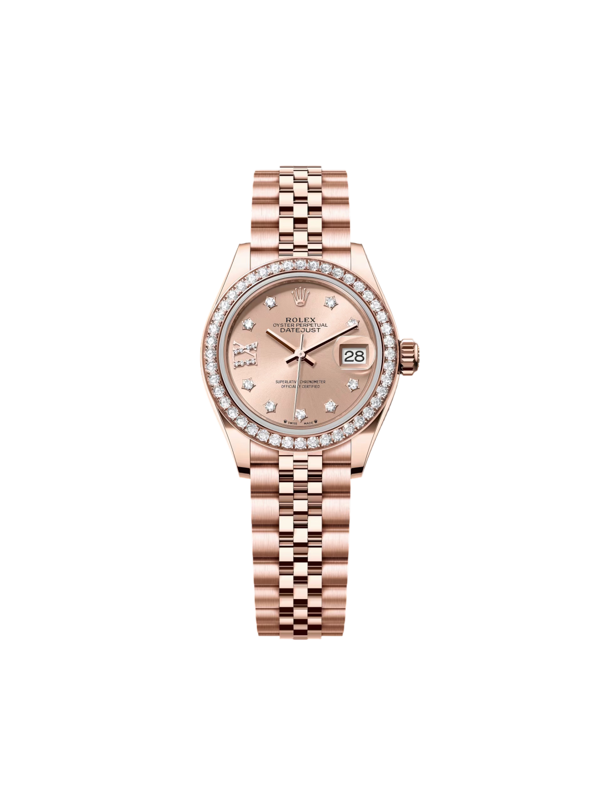 RLX  Lady-Datejust 31mm 279135RBR Rose Diamond Dial Jubilee Bracelet