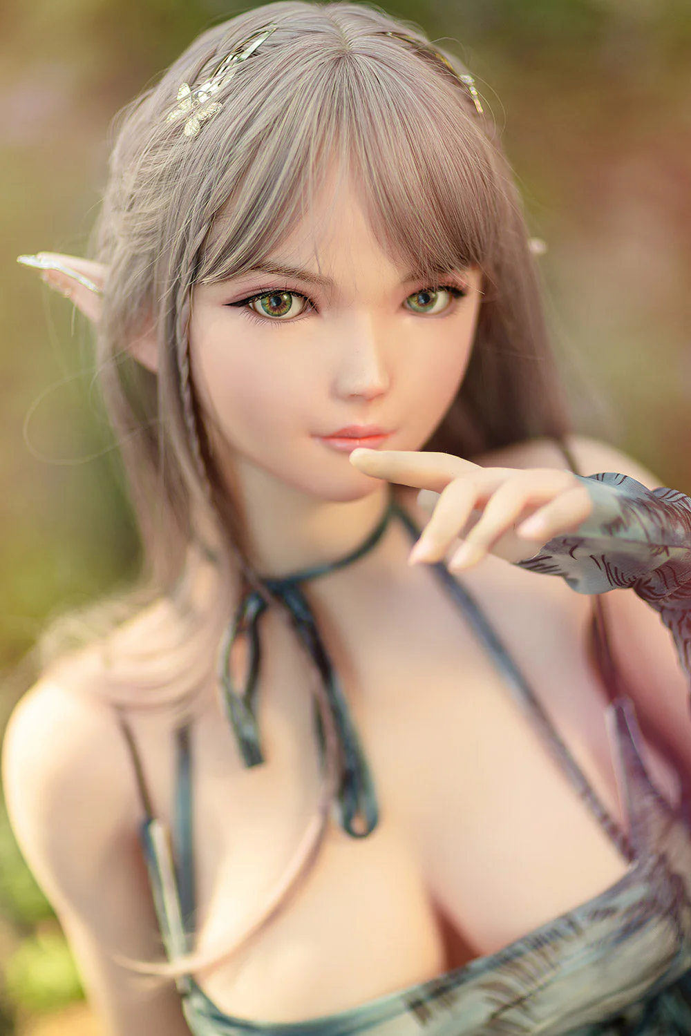 RIDMII Aggie Unique Design 5ft34/ 163cm Genie Silicone Head + Cute ELF Love Sex Doll