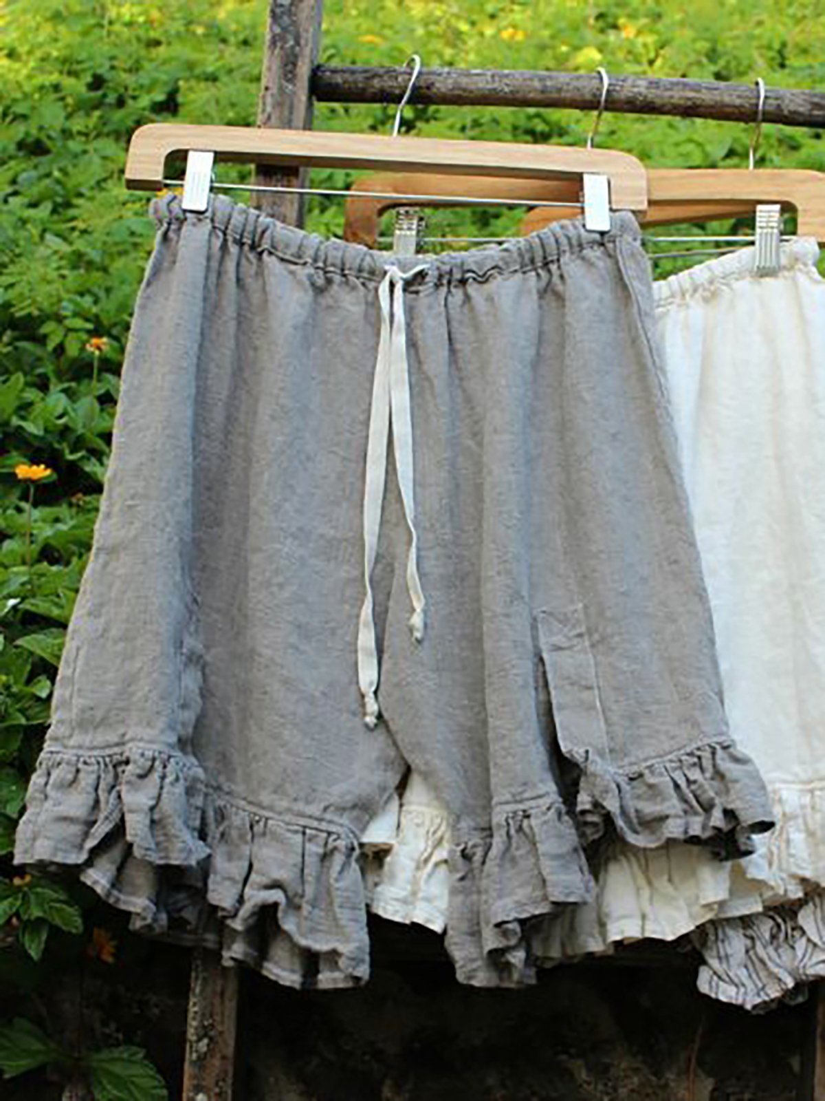 Women Folds Casual Pants