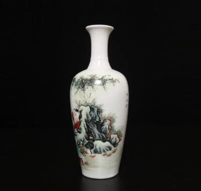 Tongzhi Signed Antique Chinese Famille Rose Vase W/kids